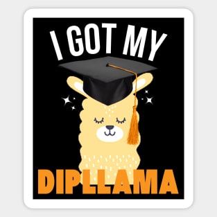 Funny Llama Graduation I Got My Dipllama Sticker